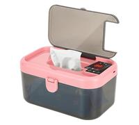 Gungtj Calentador de toallitas para bebé, dispensador portátil de viaje con luces LED, carga USB, suministros para bebés para coche, viajes de negocios, camping, viajes