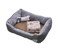 Gungtj Cama acogedora para perros, cama de lujo para mascotas, cama de enfriamiento para mascotas, cama de hueso de juguete, cama de felpa para perro, cómoda cama para mascotas, cama para