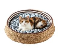 Gungtj Cama Tejida de Gatos - Suave Y Cómodo para Todo El Año - Cesta Cama con Forma para Gatos - para Razas Pequeñas Grandes, Descanso Y Siesta, Juego En Salón, Dormitorio,