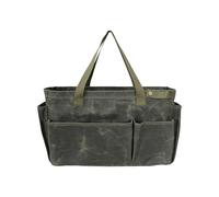 Gungtj Camping Utensil Bag, Waxed Canvas Bag, Waterproof Tool Bag, Picnic Utensil Organizer, Multifunctional Camping Bag, Camping Tote, Garden Tool Organizer, Accessories Carrier For Camping