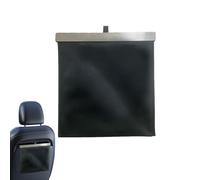 Gungtj Car Trash Can, Impermeable Automotive Basura Bin, Leakproof Vehicle Trash Holder, PU Leather Car Garbage Can, Compact Car Basura Bin, Stylish Car Trash Holder, Automotive Waste Container,