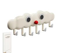 Gungtj Cartoon Cloud Hooks Wall, Towels Bedroom Hook Cartoon Wall Hooks, Behind The Door Coat Hooks, Space Saving Towel Hook for Bedroom, Living Room, Bathroom and Home Organization