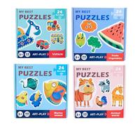 Gungtj Children Puzzles, Transportation Jigsaw, Study Learning Toy, Educational Skill Builder, Colors Shapes Cognition, Perfect for 3 4 5 Year Old Girls Boys, Preschool Activities Easy to Use