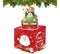 Gungtj Christmas Money Box, Festive Box, 4,72 x 4,72 pulgadas Fun Decorative Cash Holder for Family Friends Saving, Christmas Eve Parties, Home Decor, and New Year Celebrations