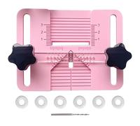 Gungtj Clay Earring Kit, Handmade Jewelry Tool, 4.72x3.54x1.3 inches Adjustable Drill Set, Easy Craft Accessory for Beginners Artists School Home Handcraft Necklace Design Easy to Use Color Pink