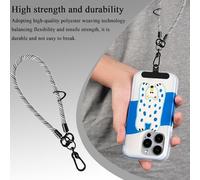 Gungtj Cordón Portamóviles - Correa Ajustable Antirrobo para Teléfono - Accesorios Exteriores para Oficina Trabajo Ciclismo Compras Deportes Diarios Camping Crucero