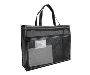 Gungtj de Arte de Malla - de Almacenamiento de Arte Transparente de 17 x 13 x 4.4 Pulgadas con asa y Cremallera - Proyecto A3 para Escuela, cosméticos, organización del hogar