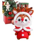 Gungtj Decoración navideña DIY - Conejo de Fieltro Alce - Kit de decoración de animales para manualidades, decoración de vacaciones hecha a mano para árboles, paredes, habitaciones, espejos