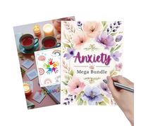 Gungtj Diario de salud para mujeres, con cubierta de flores, diario para salud mental | Cuaderno de seguimiento de gestión emocional para enfocar, productividad, crecimiento, cambio de trabajo