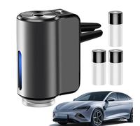 Gungtj Difusor de fragancia para vehículos, ambientador inteligente de olores, desodorante de aire automático ajustable, dispensador de alimentado por USB, incluye 3 botellas de aceite, perfecto