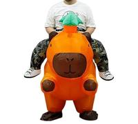 Gungtj Disfraz inflable de Capibara para adultos, divertido disfraz de cosplay para montar en casa, escuela, Halloween, carnaval, cumpleaños, vacaciones, fiesta temática, reuniones de amigos