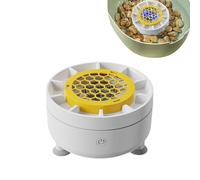 Gungtj Dispositivo limpiador de frutas, giratorio automático de limpieza de verduras, pequeña lavadora eléctrica de frutas para preparación de alimentos, mostrador del hogar, camping al aire libre