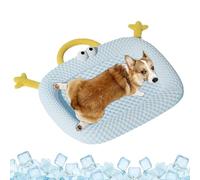 Gungtj Dog Cooling Mat, Portable Pet Ice Pad, 29.53x21.65 Inches Heavy Duty Washable Cooling Matting Ideal for Home, Travel, Apartment, Backyard, Beach, Indoors, Sturdy Material