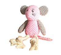 Gungtj Dog Squeaky Toys, Interactive Teething Chew Mice Shape Toys for Tug, Indestructible Puppy Supplies with Crinkle Sound, Indoor Play and Outdoor Fetch, Sturdy Design,