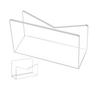 Gungtj Envelope Holder, Acrylic Letter Rack, Post Sorter Stand, Sturdy Material, Space Saving Design, (6x4x2.4in), Perfect for Organizing Letters and Mail Desks and Countertops