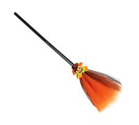 Gungtj Escoba De Bruja De Juguete Halloween,Accesorios Para Disfraces De Halloween Escoba De Bruja | Accesorios para Juegos de Imitación Fiesta de Truco o Trato Infantil Decoración de Casa Encantada