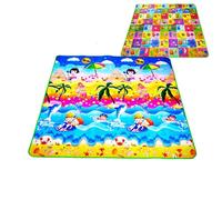 Gungtj Estera para gatear, Alfombra de juego de espuma para bebés, Tapete de juego para suelo infantil, plegable, impermeable, grande, 71x79 pulgadas, tapete de espuma EVA para niños, desde recién