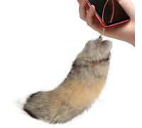 Gungtj Fox Tail Backpack Pendant, Animal Tail Key Holder, Creative Fox Tail Cosplay Key Chain Bag Pendant For Women, Girls, Adults, Unique Gift For Wife or Cosplay Entusiasts Outdoor, multicolor, C