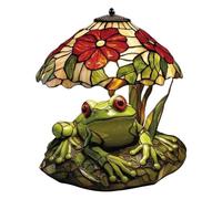 Gungtj Frog Table Lamp - Cute LED Reading Night Light, Small Desk Lamps with Adjustable Brightness, Resin Decorative Lamp, Energy Efficient Lighting for Bedroom Office Nursery Home