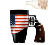 Gungtj Funny Stocking Stuffer Coffee Mug, Hot Drinks Cappuccino Té Taza, Navidad de cerámica con mango giratorio, 200 ml para capuchino, lata y té caliente, idea, tazas frescas para hombres