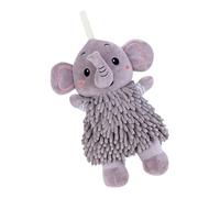Gungtj Fuzzy Ball Towel, Soft Elephant Doll Decor, 11.02x7.09x4.33 pulgadas, Hangable Quick Drying Absorbent Hand Towels for Kids Adults Spa Poolside Kitchen Nursery Beach Holiday Boys Girls