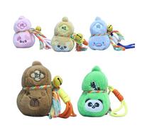Gungtj Gourd Plush Keychain, Cute Plush Keyring, Animal Purse Charm, Decorative Key Pendant, Good Luck Keychain, Fortune Keyring Pendant, Longevity Keychain Charm, Wealth Success Keychain, azul, Siehe
