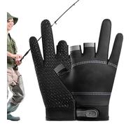 Gungtj Guantes de de 3 dedos, guantes de en hielo de 3 cortes, unisex, protector de dedos, hielo resistente, clima frío cálido, antideslizante para
