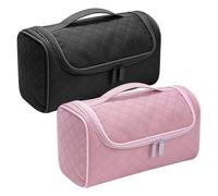 Gungtj Hair Travel Bag, Curling Iron and Hair Dryer Travel Case with Hook, Portable Hair Bag, 12.2x5.5x16.89in Toiletry Bag, Hair Accessories Organizer For Hairdressing At Home