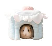 Gungtj Hamster Cave Bed | Small Animal House | Warm Pet Bed, Winter Hamster Bed Bunny Sleeping House Cake Shaped Bed Soft Hamster House Cozy Small Pet Small Pet Cave Hamster Winter Bed