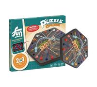 Gungtj Juego Cerebral de Nudos Puzzle | Juego de nudos cerebrales para viajes con Estrategia y Bandeja | Actividades Interiores Divertidas Cordones Estratégicos Solución Cordón para Casa Camping