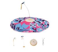 Gungtj Juguetes interactivos para gatos de interior, juguetes de plumas de varita recargables, juguete de plumas de gato de interior, juguete de gato para esconderse, juguete de varita de gatito con