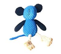 Gungtj Juguetes para perros, juguetes interactivos con forma de miga para masticar, suministros indestructibles para cachorros con sonido arrugado, juego en interiores y exteriores, diseño robusto