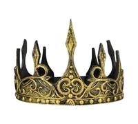 Gungtj King Dress Up - Dark Theme Vintage Headdress, Royal Costume Headpiece with Gothic Design, Role Play Accessory, Cosplay Costume Gear, Headwear for Halloween Parties Stage Performance