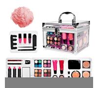 Gungtj Kits de maquillaje para mujer, kit de maquillaje portátil para escenario, paleta de contorno de ojos con estuches para viajes, teatro, escenario, diario, Halloween, nupcial, adolescente
