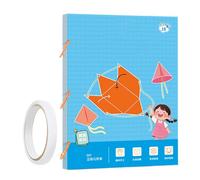 Gungtj Libro de geometría 3D para niños, juguete educativo de geometría 3D con cuerpos 9/12/15 - juguete educativo pensamiento espacial para niños en el aula para principiantes viajes y aprendizaje en