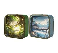 Gungtj Light-Up Wooden Puzzle, LED Desk Lamp Craft Kits, Novelty Lamp For