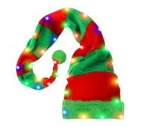 Gungtj Lighted Santa Hat, Light Up Christmas Hat, Striped Holiday Hat, New Year Hat, Photo Props Hat, Christmas Beanie Hat, Santa Hat For Kids, Lighted Christmas Beanie, Holiday Hat For Adults