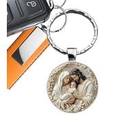 Gungtj Llaveros cristianos para mujer | Llavero devocional de religioso, decoración de Pascua para cristiana | para hombres y mujeres, para él, ella, oración, iglesia, bautizo