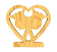Gungtj Lover Table Décor, Handcarved Lover Artwork, Couple Wooden Statue, Lover Kiss Figurine, Decorative Home Decor, Wooden Couple Sculpture, Romantic Tabletop Decor, Handcrafted Lover Figurine