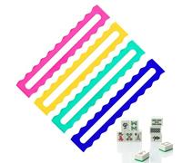 Gungtj Marcadores Mah-Jongg Filas - Accesorios de 4 piezas para Mahjong - Práctica regla de juego ayuda y ayuda a la lectura, para noches de juego, fiestas familiares, principiantes, clubes sociales
