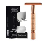 Gungtj Mastros de seguridad para hombres, maquinillas de afeitar de seguridad - Rasurador de cara manual de doble borde | Maestría para afeitar y cómodo, rasurador manual con 5 recargas para