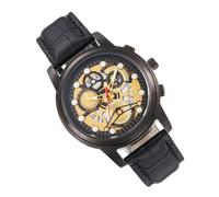 Gungtj Mens Vintage Watch, Business Leather Strap Timepiece, Date Display Feature, Elegant Design, Fashionable Wristwatch, Perfect for Formal or Casual Dress Occasions