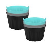 Gungtj Moldes para freidora de aire, moldes de silicona | Molde para hornear magdalenas con freidora de aire,Moldes para huevos escalfados, accesorios para, molde para pasteles, muffins