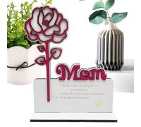 Gungtj Mothers Day Decorations, Wooden Flower Stand Decor, Home Desktop Ornament, Rose Arrangement for Family, Women, Weddings, Studies, Bedrooms, Living Rooms, 5.71x1.97x7.48 pulgadas