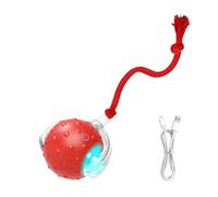 Gungtj Pet Toys, Interactive Cat Ball, Automatic Moving Ball, Chirping Lighted Toy, Automatic Cat Toys, Relaxing and Interactive Play Toy with Light Features 2.4Inch for Cats