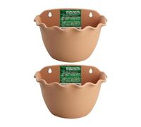 Gungtj Plantadores decorativos para pared, plantador de pared, decoración para interiores, balcony, terrazas, juego de 2, 30 x 30 x 12 x 16,89 cm, construcción robusta