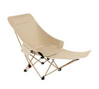 Gungtj Plegable Camping Chair, Plegable Patio Chairs, Ajustable Height Enhanced Stool, Ergonómico Lightweight Design, for Beach, Lawn, Poolside, Balcony, Portable Outdoor Seat