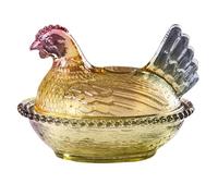 Gungtj Pollo Candy Dish, Animal Shaped Jar, Glass Candy Dish, Poultry Food Container, Farm Shaped Container, Pollo Glass Jar, Animal Food Jar, Farmhouse Candy Dish