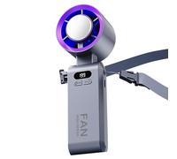 Gungtj Portable Handheld Fan, High-Speed Air Conditioner Fan, Adjustable Wind Speed Cooling Tool, Compacto y Recargable, Ideal para coche, camping, viajes, escuela, hogar y cocina