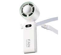 Gungtj Portable Handheld Fan, High-Speed Air Conditioner Fan, Adjustable Wind Speed Cooling Tool, Compacto y Recargable, Ideal para coche, camping, viajes, escuela, hogar y cocina